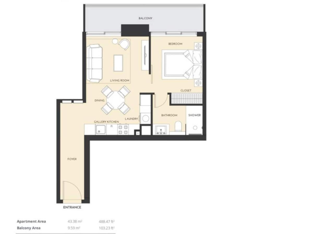 Promo I Sea View I 1 Bedroom Apartment I Studio One Tower I Dubai Marina Dış mekan fotoğraf